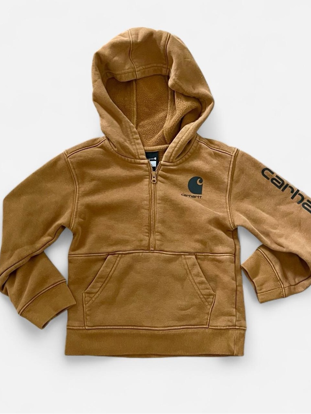 Carhartt Toddler Boys' Half Zip Hooded Sweatshirt
